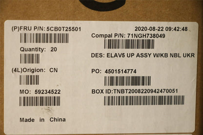 Lenovo Upper Case ASM C 81MT UKR 5CB0T25501