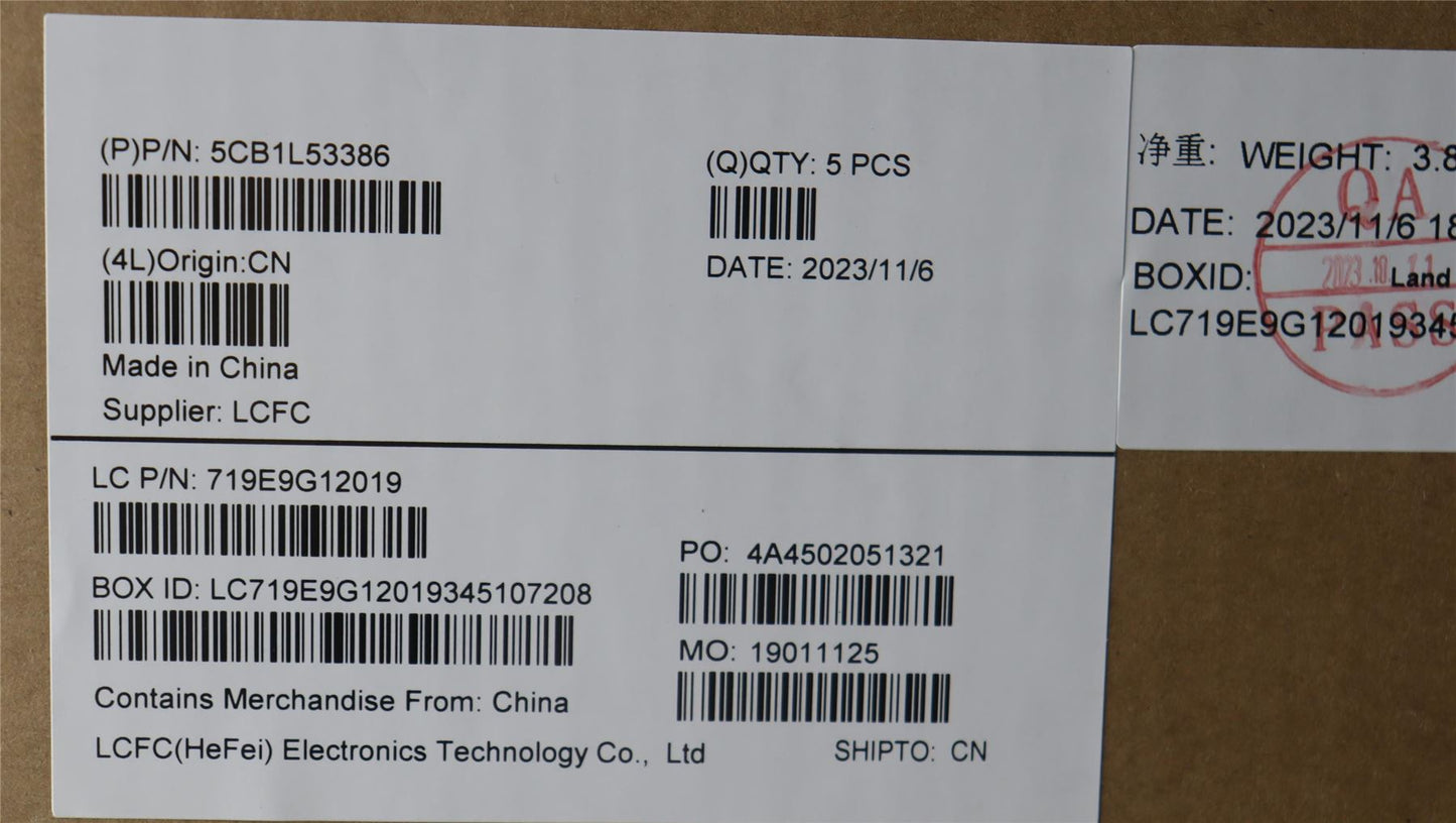 Lenovo Upper Case ASM_FRA L82WS RGBWOT_WL 5CB1L53386