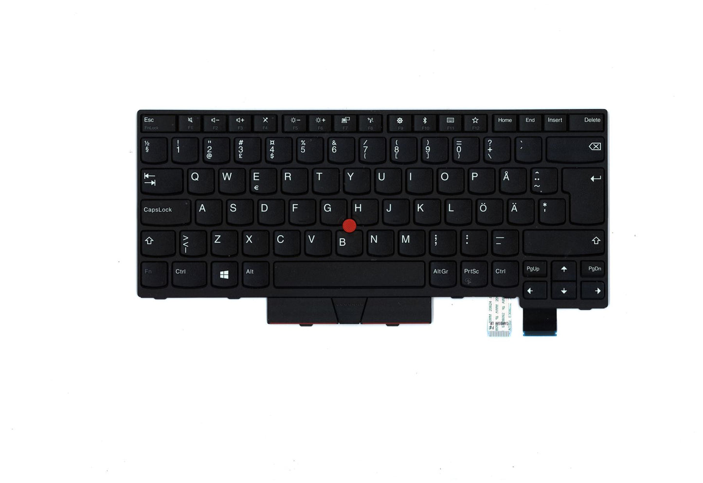 Lenovo ThinkPad T480 A485 Keyboard Swedish Finnish Black 01HX324