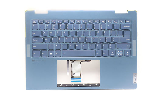 Lenovo Yoga 7 14ARP8 Palmrest Cover Touchpad Keyboard US Blue 5CB1L48339