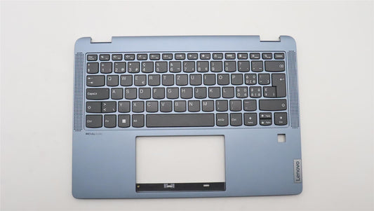 Lenovo IdeaPad 5 14IAU7 Keyboard Palmrest Top Cover Swiss Blue 5CB1H80058