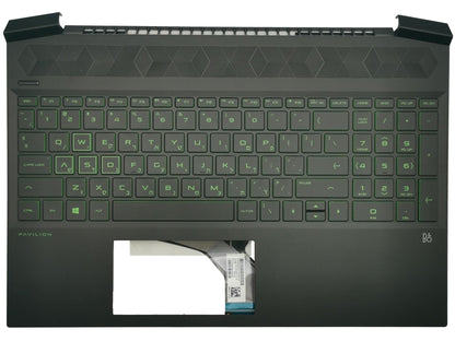 Genuine HP Gaming 15-EC Palmrest Cover Keyboard Hebrew Black Backlit L72597-BB1