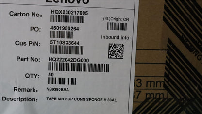 Lenovo TAPE MB EDP CONN SPONGE H 83AL 5T10S33644