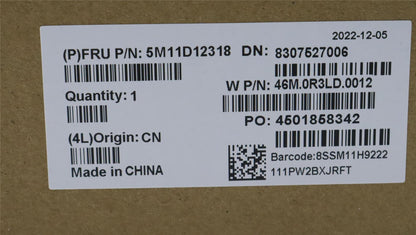 Lenovo ThinkPad P1 Gen 5 LCD Screen Display Assembly 5M11D12318
