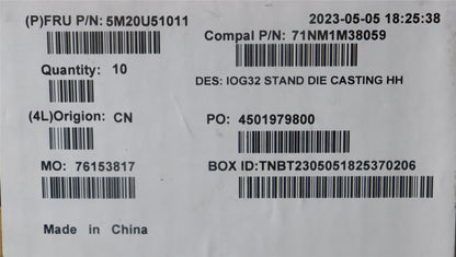 Lenovo Y9 monitor Stand base BKT HH 5M20U51011