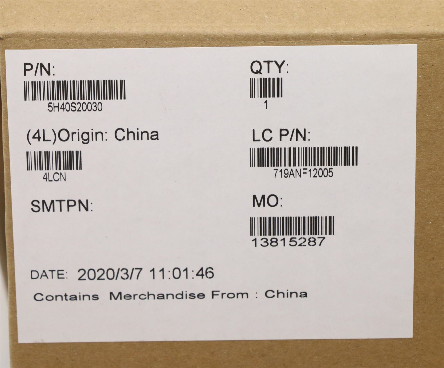 Lenovo 5H40S20030 HEATSINK Heatsink L 81WB UMA