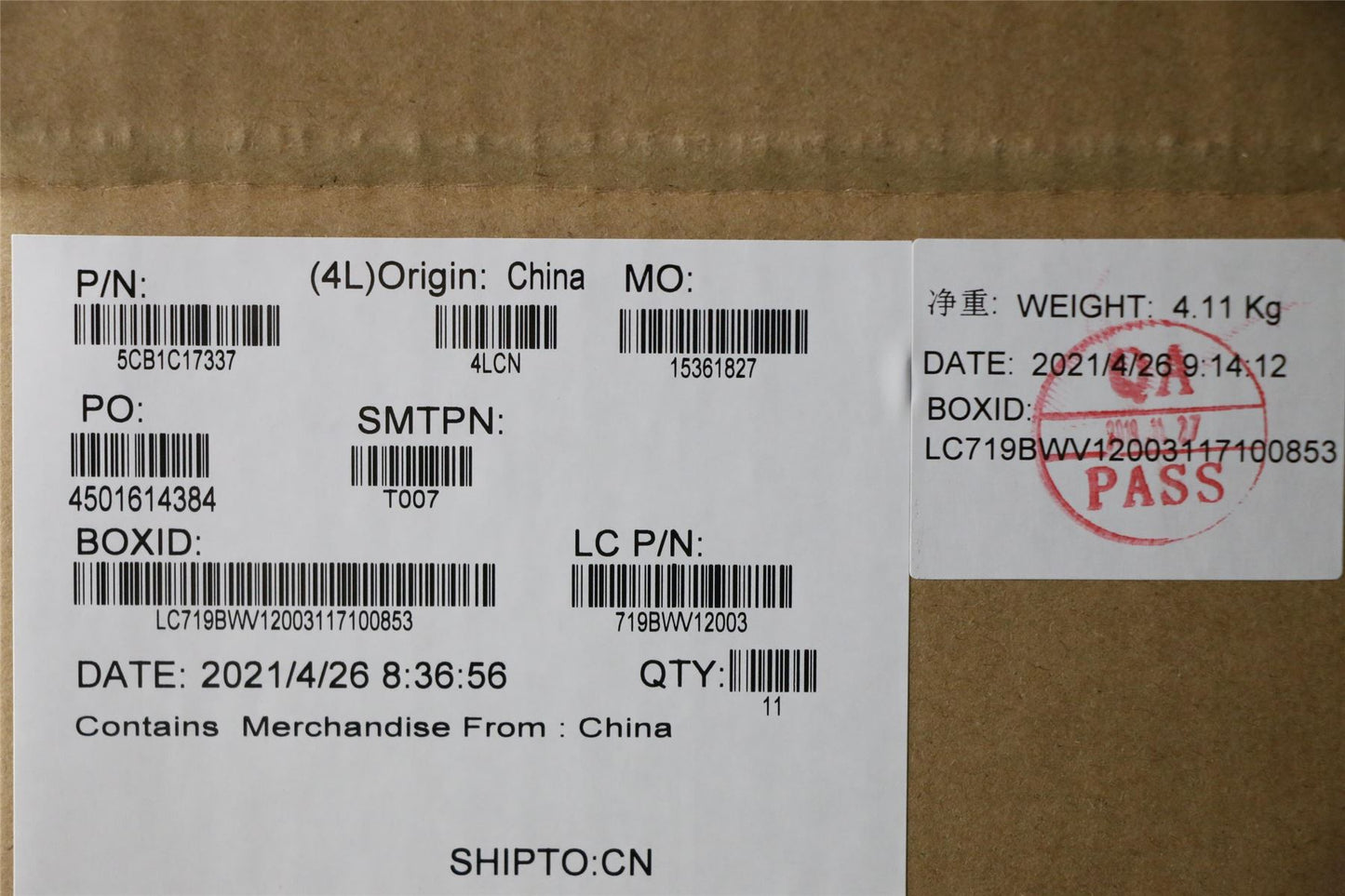 Lenovo Lower Case L 82NA IG SP UMA 5CB1C17337
