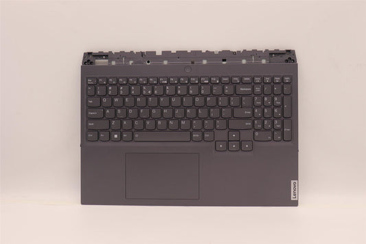 Lenovo 5 16IAH7H Palmrest Cover Touchpad Keyboard US Euro Slate Grey 5CB1F37739