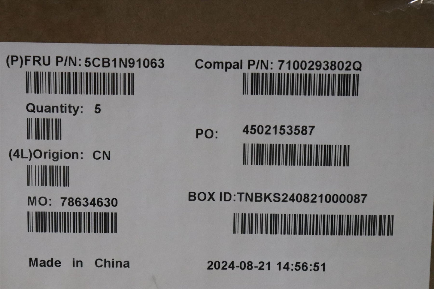 Lenovo UpperCase SWS C83FW FP AB BL AL 5CB1N91063