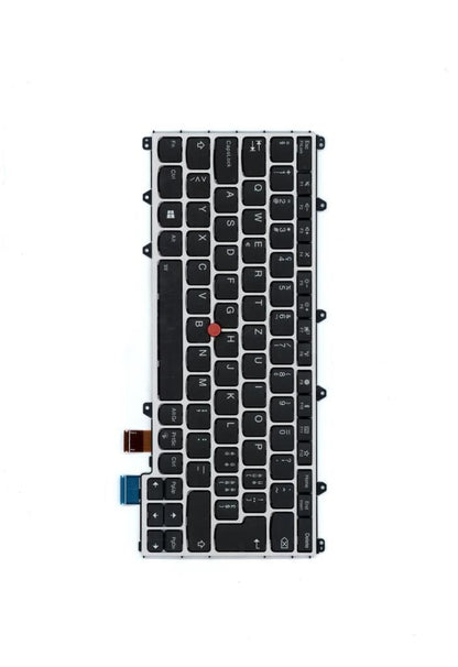 Lenovo Yoga 370 Keyboard Swiss Silver Backlit 01EN454