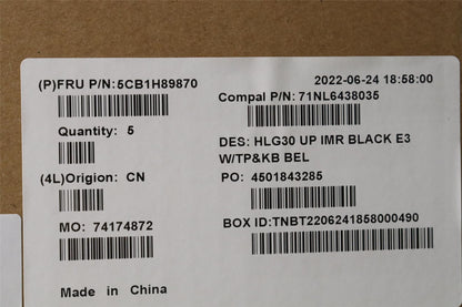 Lenovo IdeaPad 3 15IAH7 Palmrest Touchpad Cover Keyboard Belgian 5CB1H89870