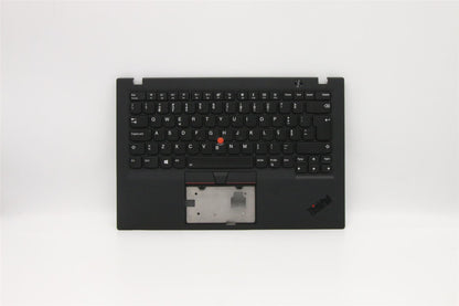 Lenovo Carbon X1 6th Tastatur Handballenauflage Obere Abdeckung Portugiesisch Schwarz 01YR554