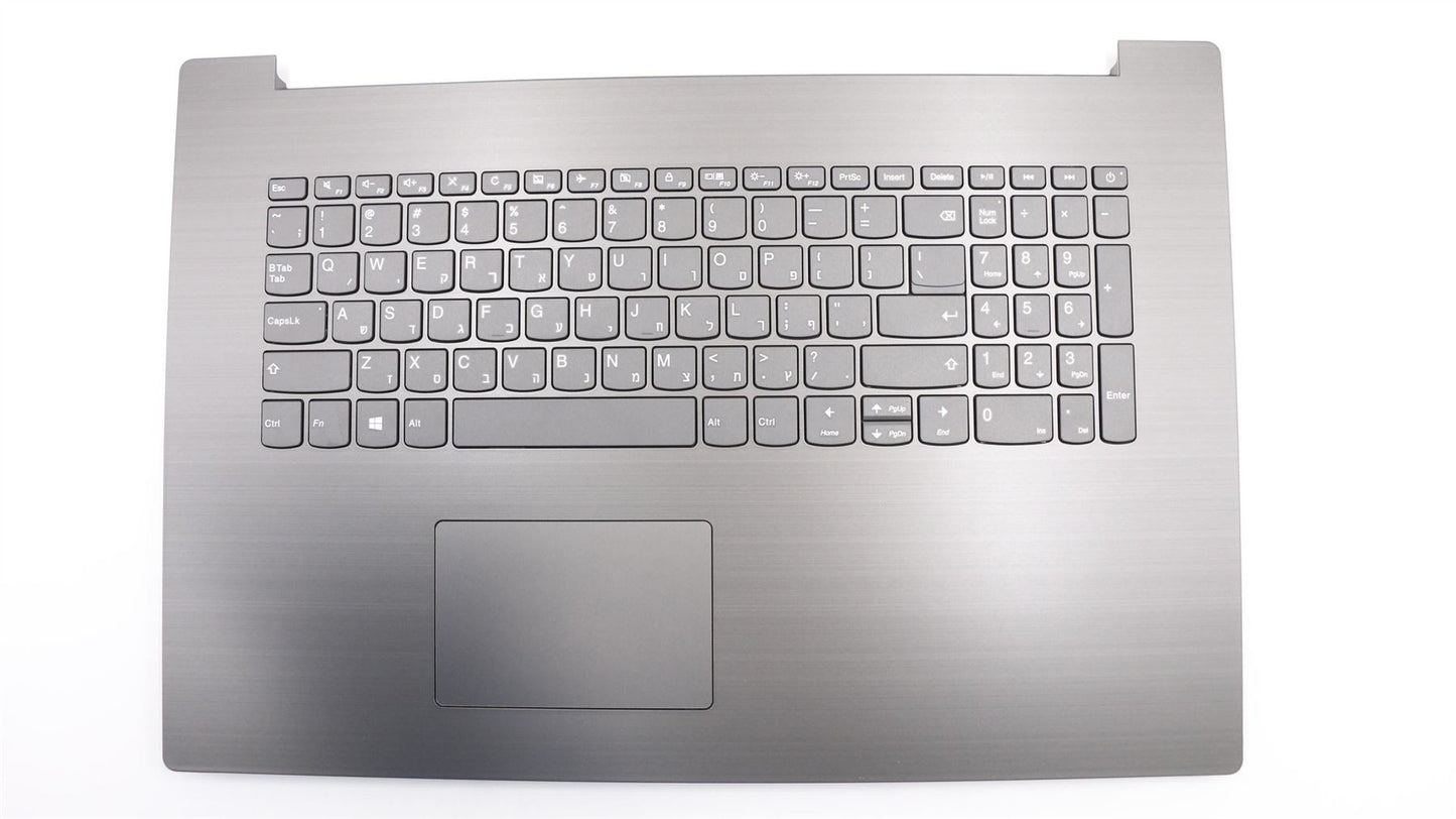 Lenovo IdeaPad 330-17IKB Palmrest Cover Touchpad Keyboard Hebrew Grey 5CB0R20187