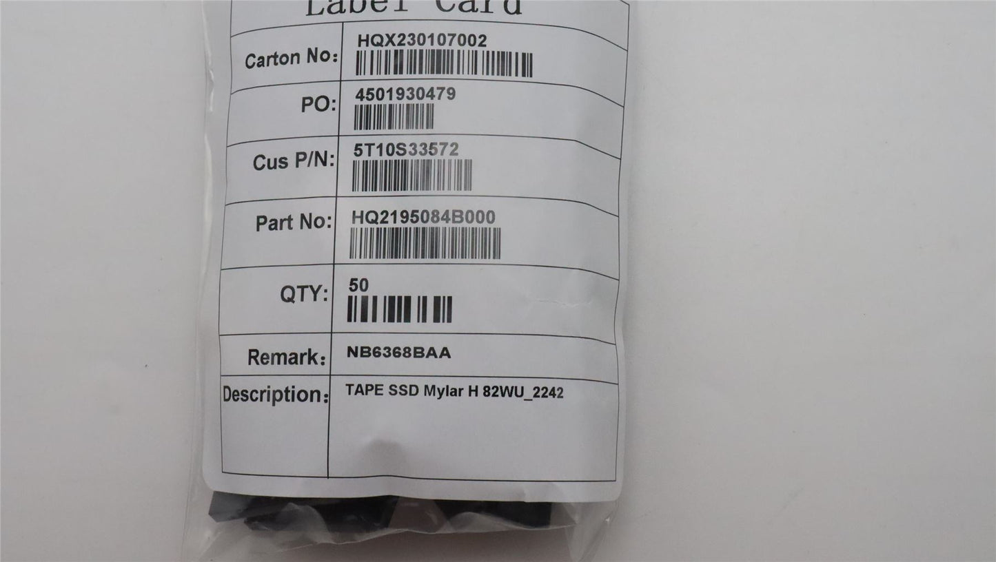 Lenovo TAPE SSD Mylar H 83AN_2242 5T10S33670