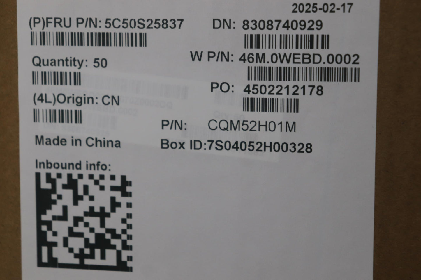 Lenovo CARDPOP FingerPrinter BD W 21SK W/BKT AG Fingerprint FPR Bracket Board 5C50S25837