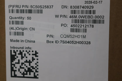 Lenovo CARDPOP FingerPrinter BD W 21SK W/BKT AG Fingerprint FPR Bracket Board 5C50S25837