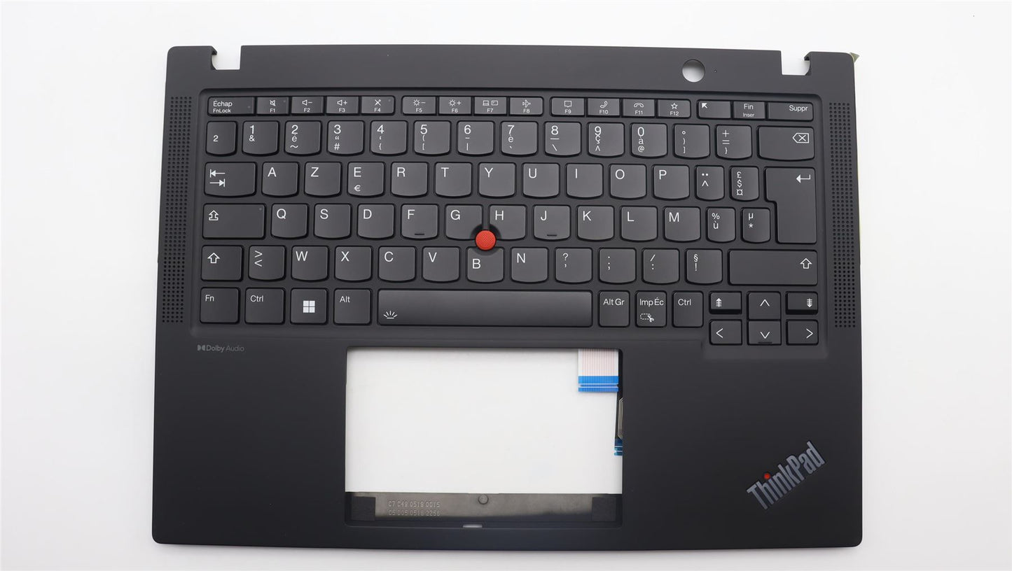 Lenovo ThinkPad X13 Gen 4 Palmrest Cover Keyboard French Black Backlit 5M11H94501