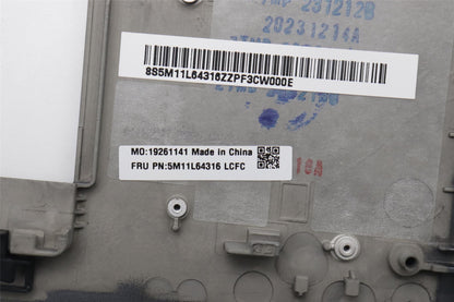 Lenovo ThinkPad X13 Gen 4 Keyboard Palmrest Top Cover Grey Backlit 5M11L64316