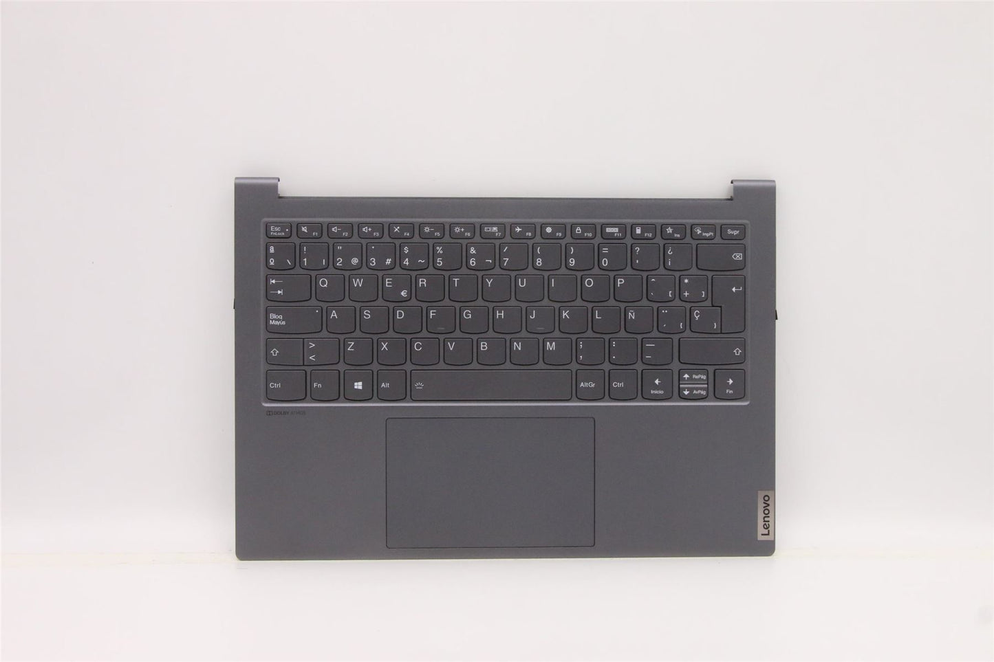Lenovo Yoga 7 14IHU5 Palmrest Cover Touchpad Keyboard Spnaish Grey 5CB1C19276