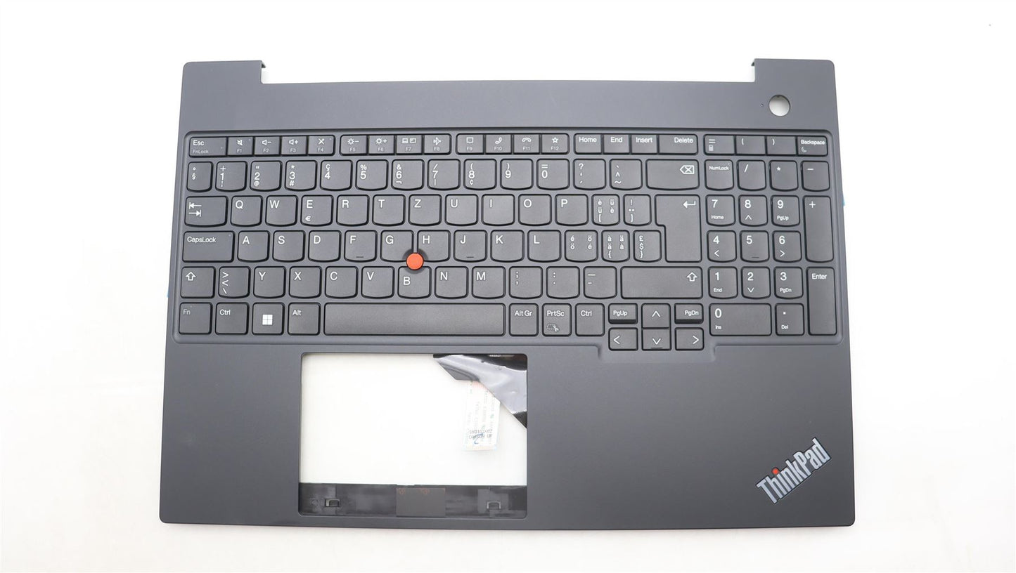 Lenovo ThinkPad E16 Gen 1 Keyboard Palmrest Top Cover Switzerland 5M11L65042
