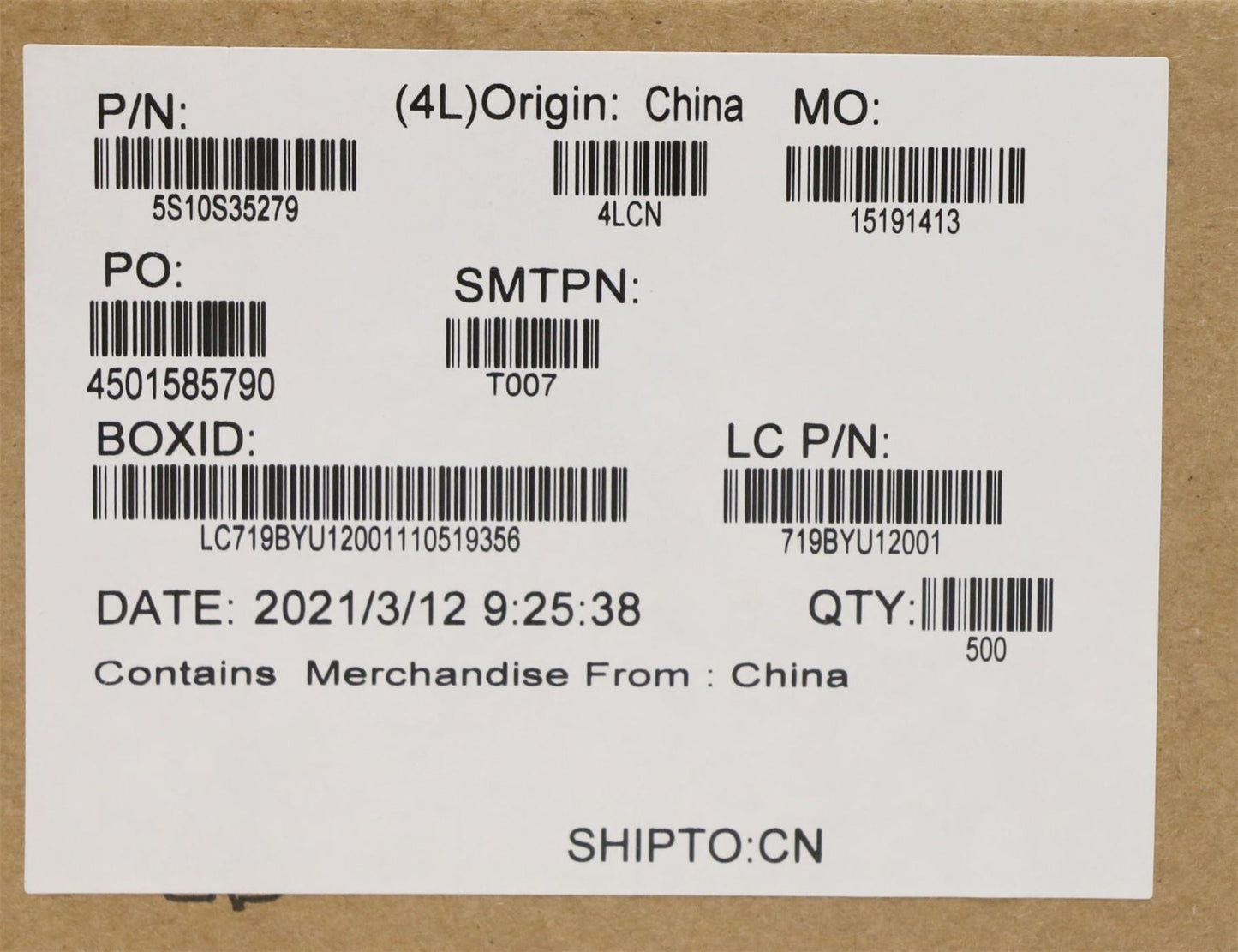 Lenovo 5S10S35279 SCREW SCREW L 82JQ 2.0D 4.0L K 3.8D 0.4T