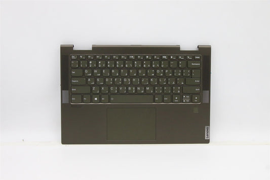 Lenovo Yoga 7-14ITL5 Palmrest Cover Touchpad Keyboard Arabic Green 5CB1A08877