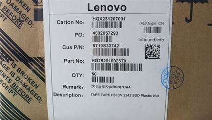 Lenovo TAPE TAPE H83CV 2242 SSD Plastic Nut 5T10S33742