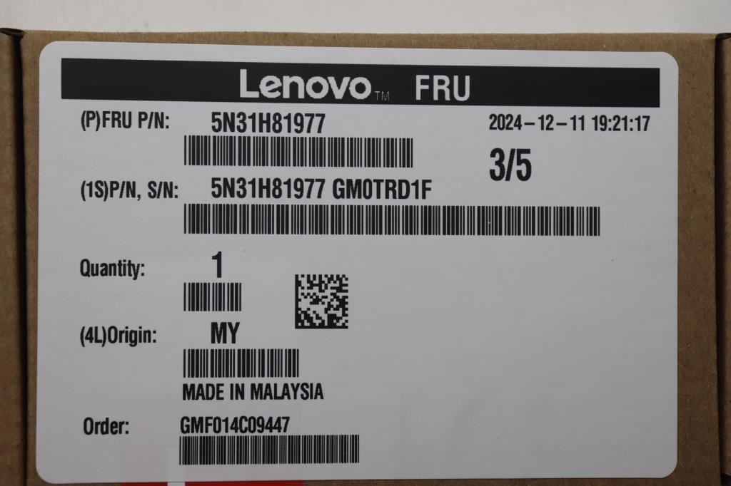 Lenovo NETWRK_CRD Single Rate SR/SW Module SFP+ Board 5N31H81977