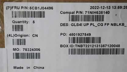 Lenovo UpperCaseASM_SWS C82SD PLCG FPNBL 5CB1J04496