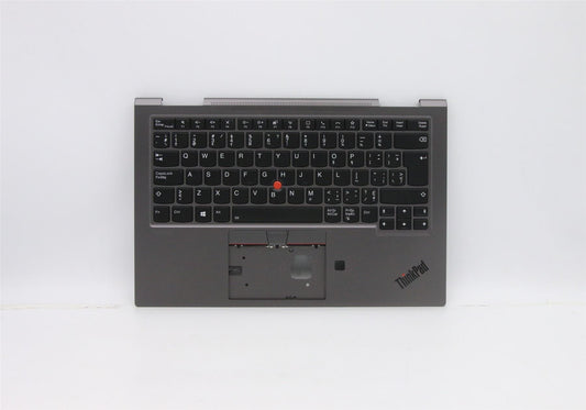 Lenovo Yoga X1 5th Keyboard Palmrest Top Cover German Grey 5M10Z37090