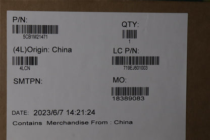 Lenovo FRU E16G1_DCOVER_PL_BK W/SCREW ROW 5CB1M21471