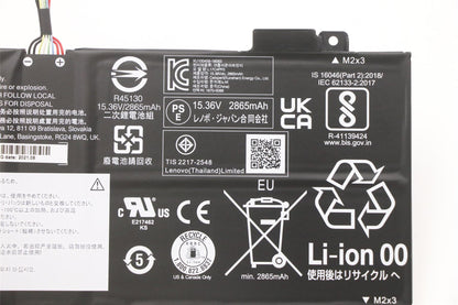 Lenovo IdeaPad S530-13IWL S530-13IML Battery 15.36V 45Wh 5B10R38649