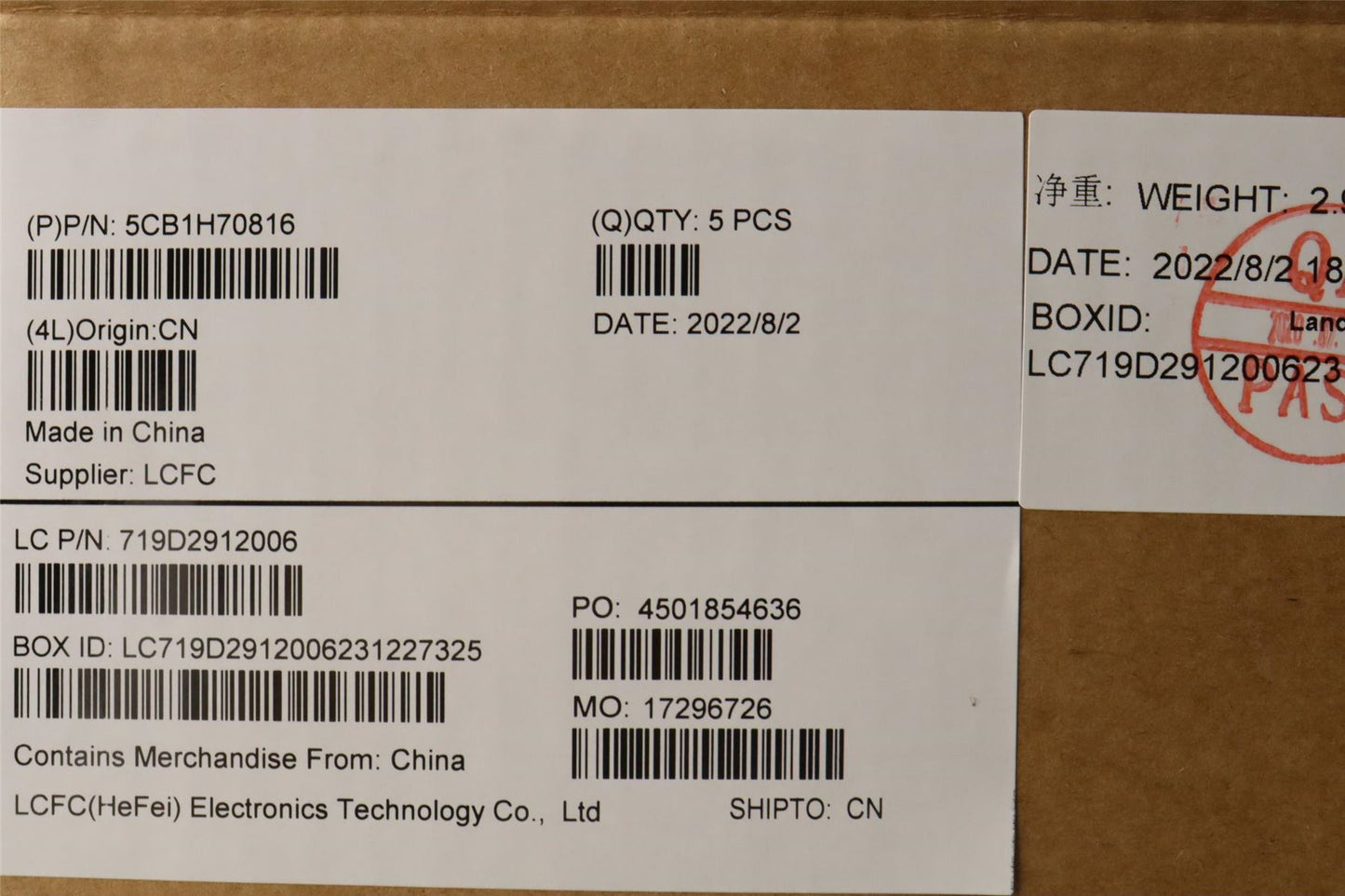 Lenovo IdeaPad 7 14IAP7 Palmrest Cover Touchpad Keyboard Italian 5CB1H70816