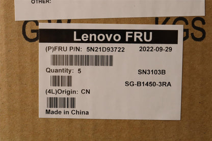 Lenovo ThinkPad T16 Gen 1 P16s Gen 1 L15 Gen 3 s Keyboard Black 5N21D93722
