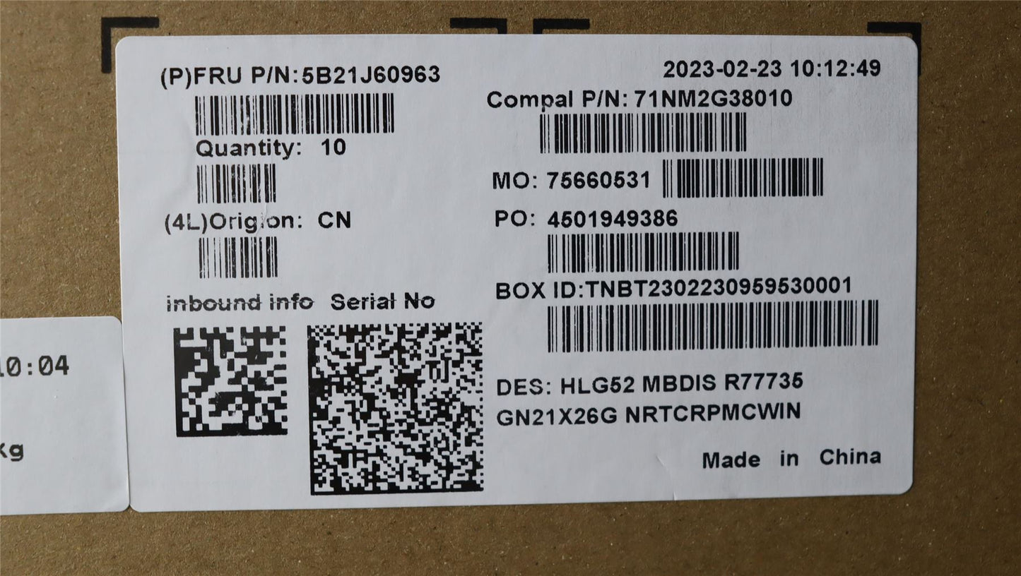 Lenovo IdeaPad 3 15ARH7 Motherboard Mainboard DIS AMDR77735HS 5B21J60963