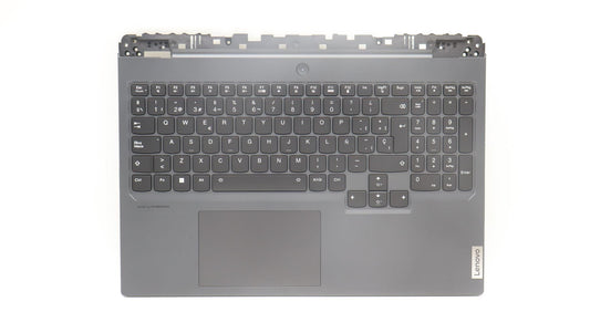 Lenovo Legion 7 16IRX8 Palmrest Cover Touchpad Keyboard Spanish Grey 5CB1L39266