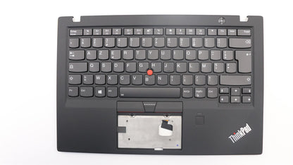 Lenovo Carbon X1 5th Keyboard Palmrest Top Cover French Black Backlit 01LX511