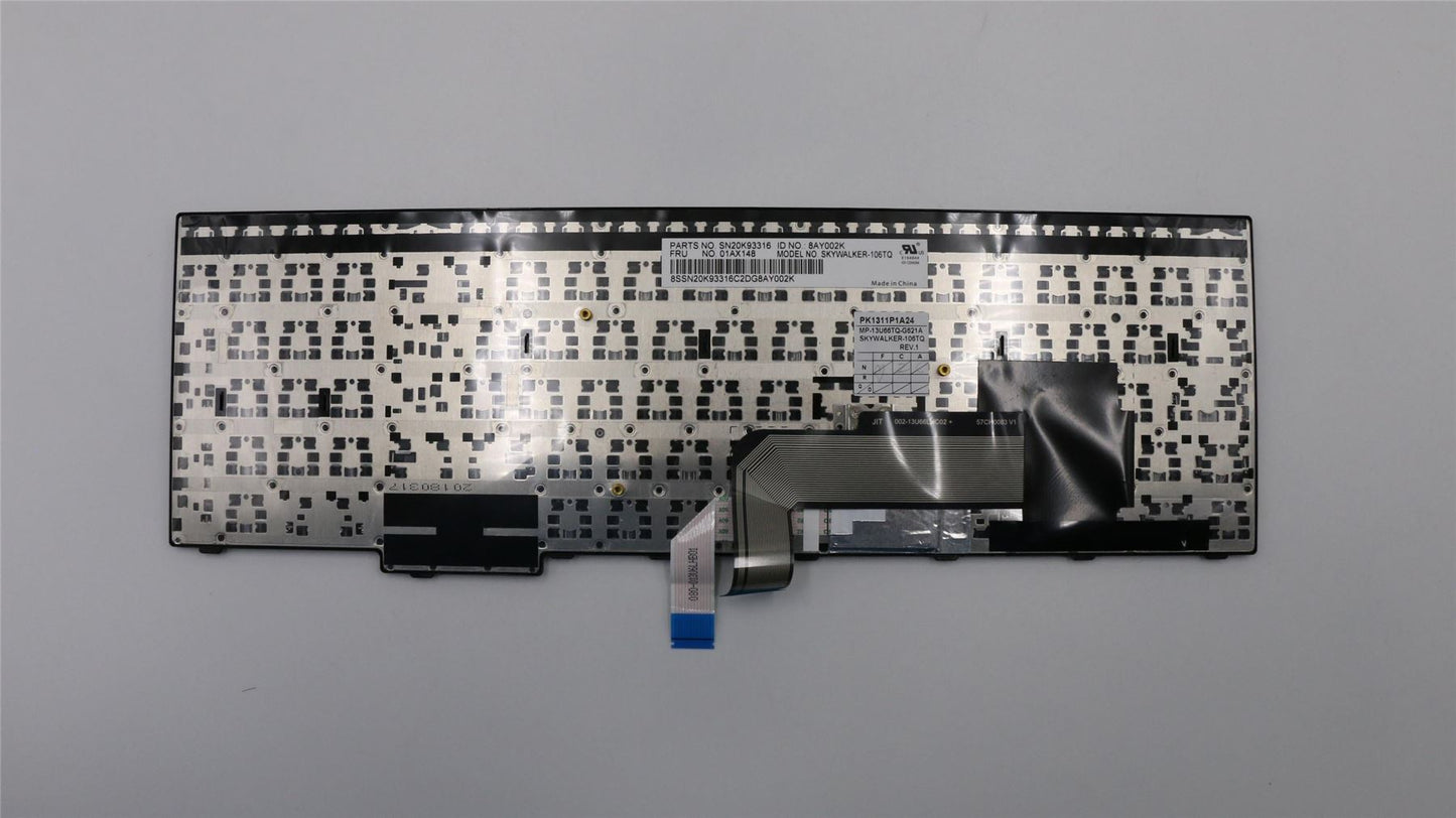 Lenovo ThinkPad E575 E570 Keyboard Turkish Black 01AX188