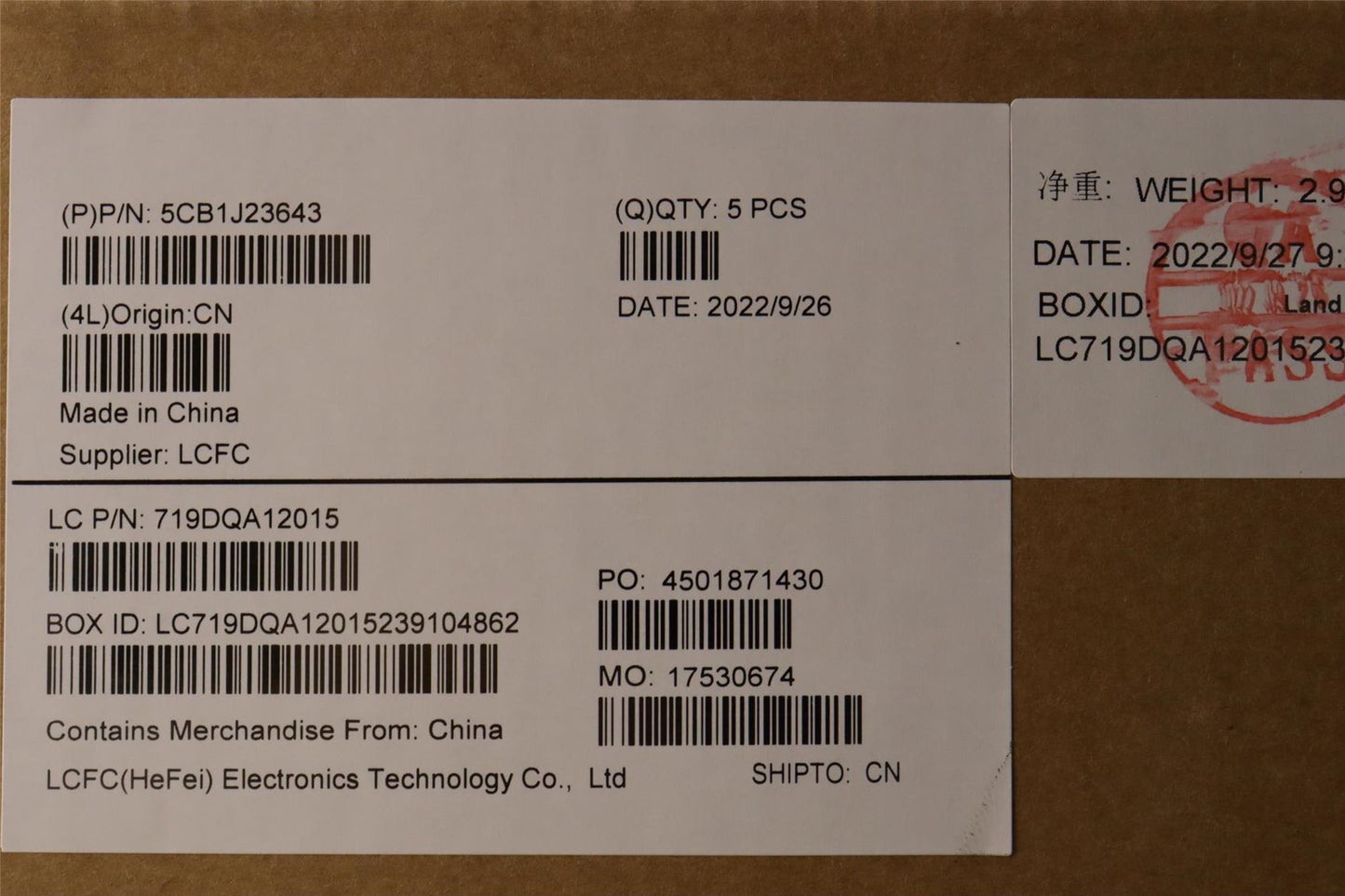 Lenovo COVER Upper Case ASM_EURO ENG L82UT SG 5CB1J23643