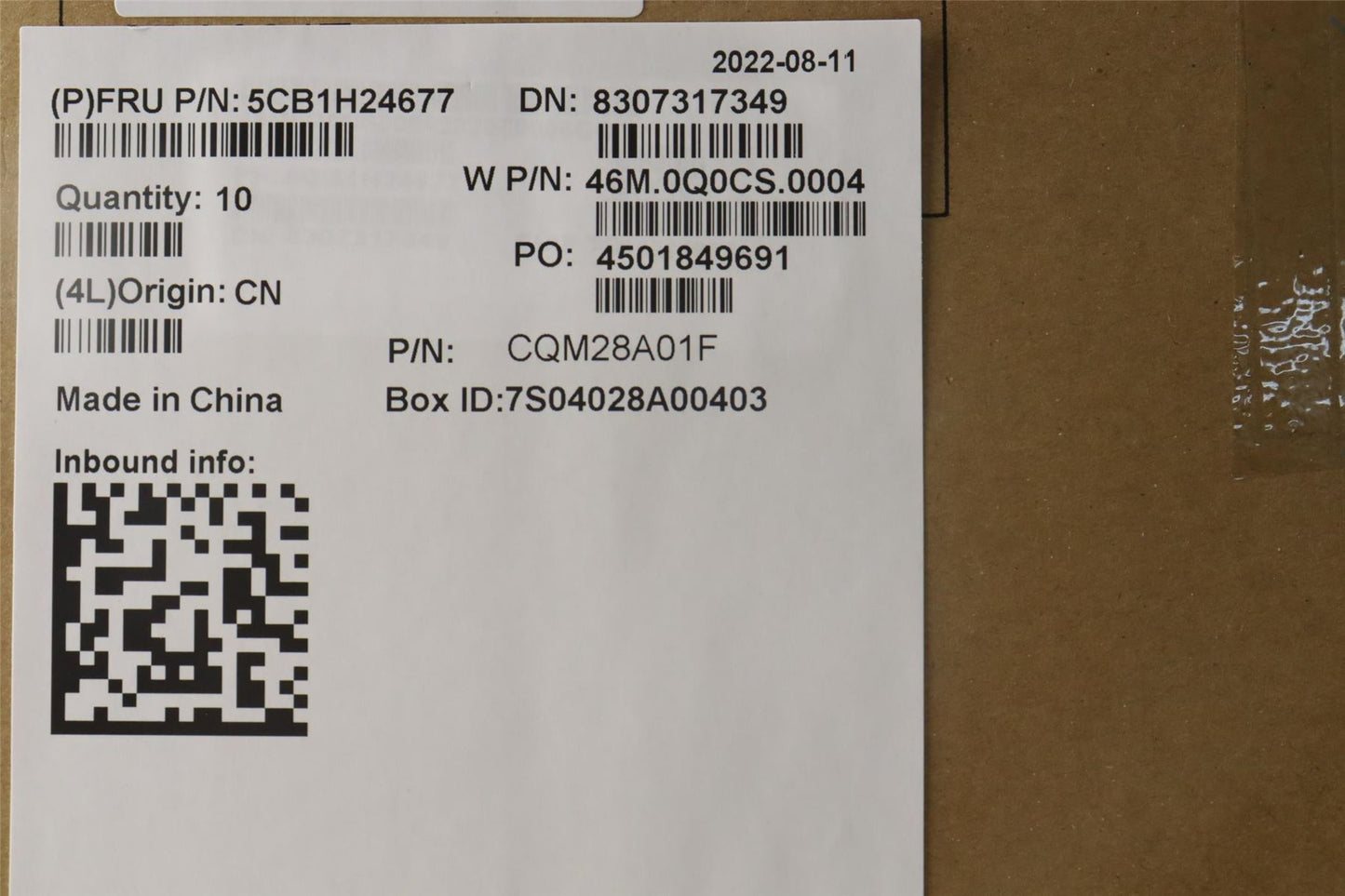 Lenovo Lower Case W 21AT SG 5CB1H24677