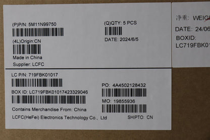 Lenovo MECH_ASM FRU KBD CCV DEN (PMX) UK BK 5M11N99751