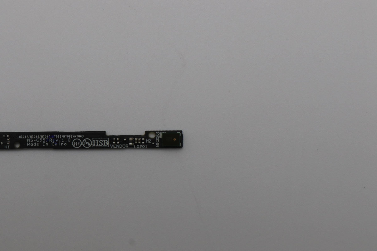 Lenovo CARDPOP F PCBA MIC/B NSG553 MT042 MIC B Microphone Board 5C51R91737