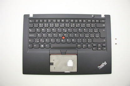 Lenovo ThinkPad T490s Keyboard Palmrest Top Cover Czech Black Backlit 02HM206