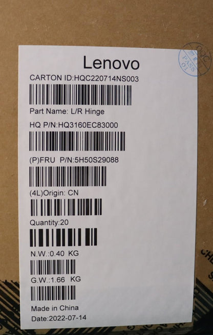 Lenovo HINGE Hinge H 21EL L_R 5H50S29088