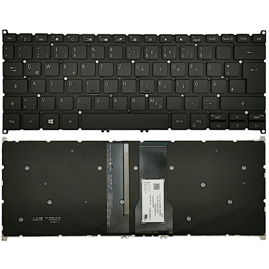 Acer Spin SP314-21N SP314-54N SP513-54N Keyboard German Black NK.I1317.03K