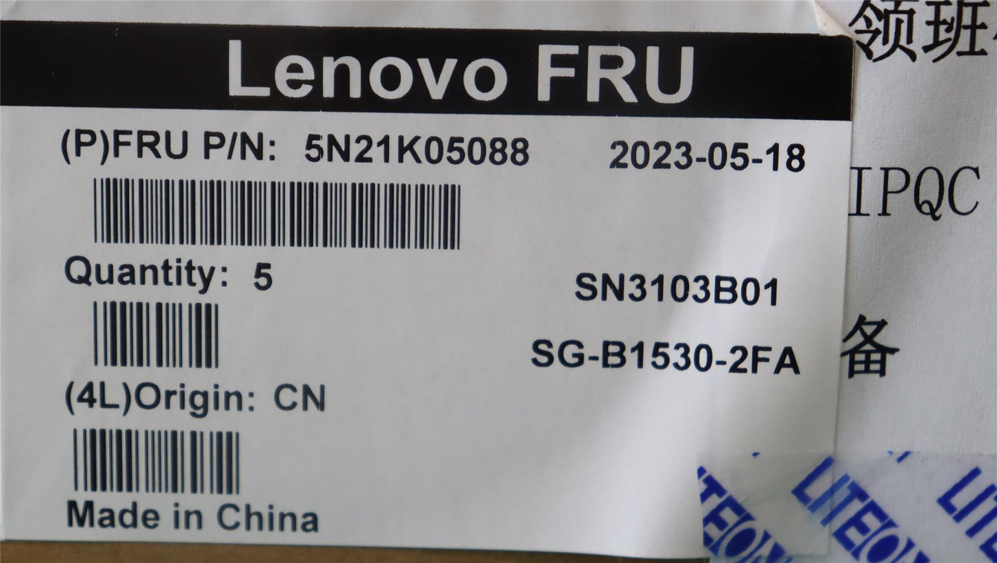 Lenovo ThinkPad L15 4 P16s 2 P16v 1 T16 2 Keyboard French Black 5N21K05088