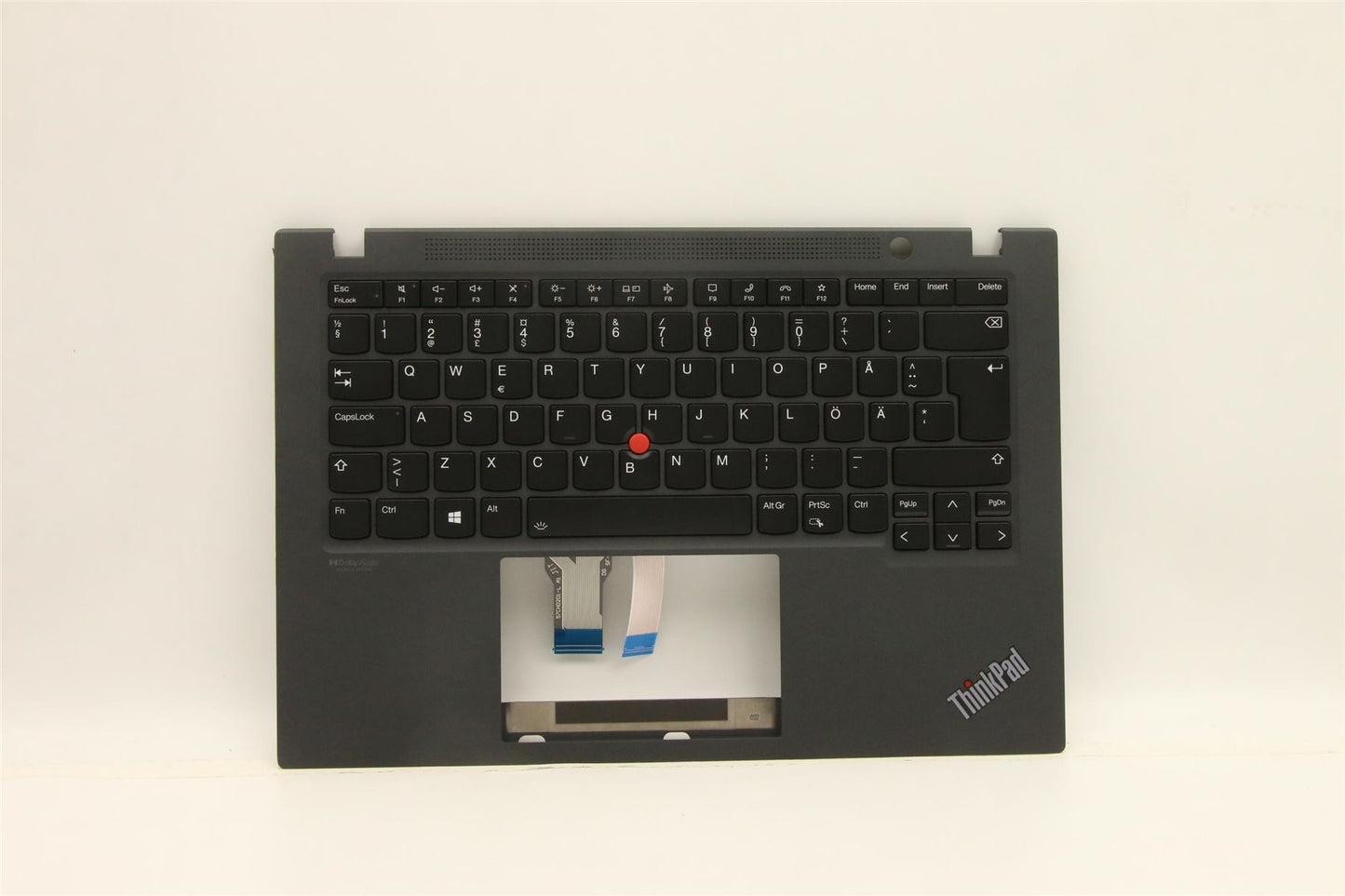 Lenovo 730 15IWL Keyboard Palmrest Top Cover Belgian Silver 5CB0T04944