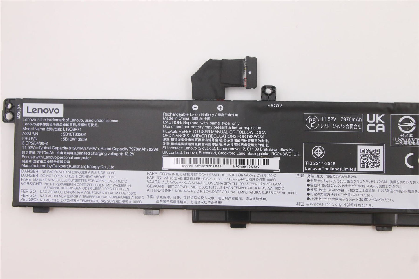 Lenovo ThinkPad P17 Gen 1 P15 Gen 1 T15g Gen 1 P15 Gen 2 Battery 5B10W13958