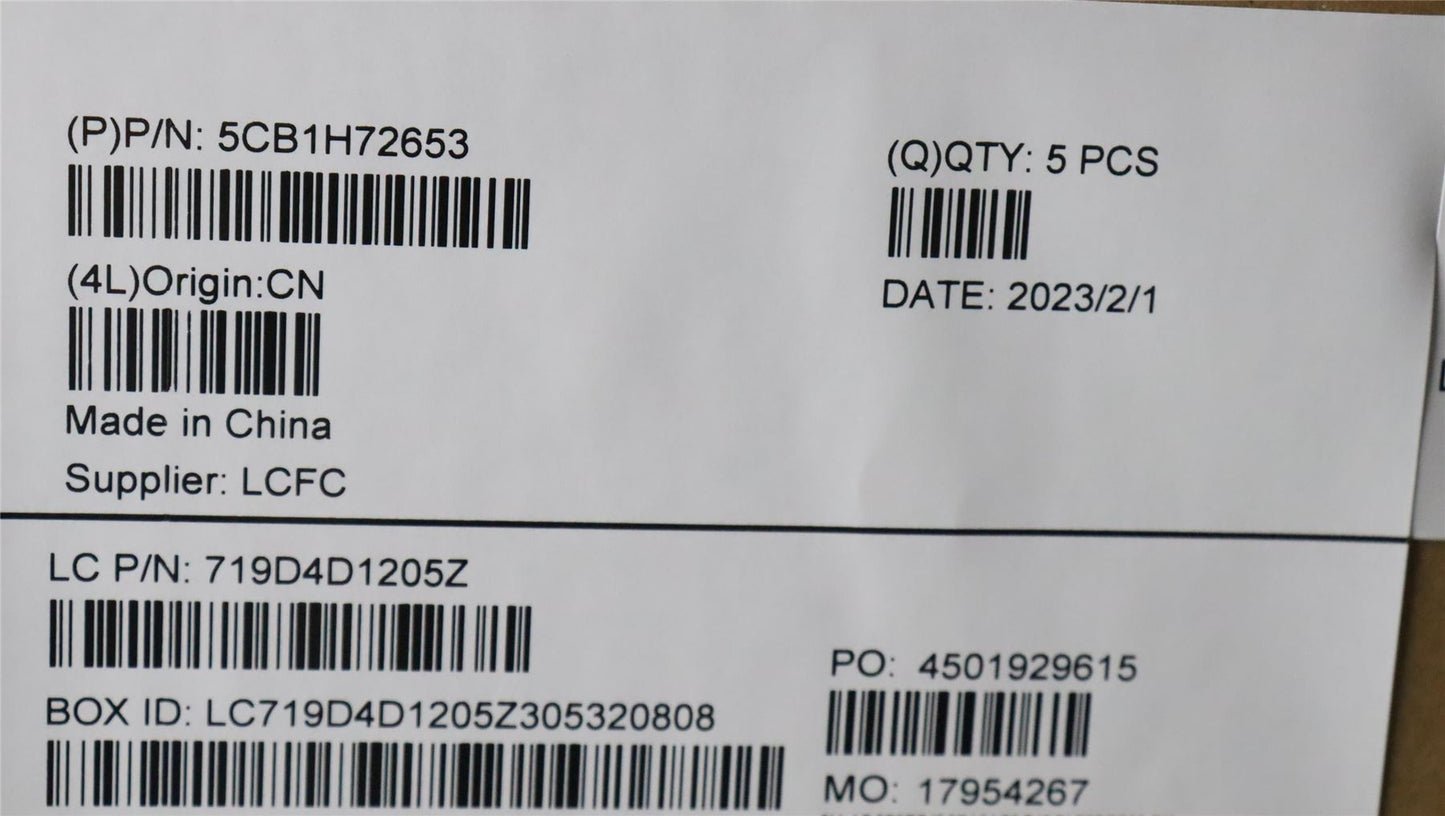 Lenovo Upper Case ASM_FRA L82RM AG_FP 5CB1H72653