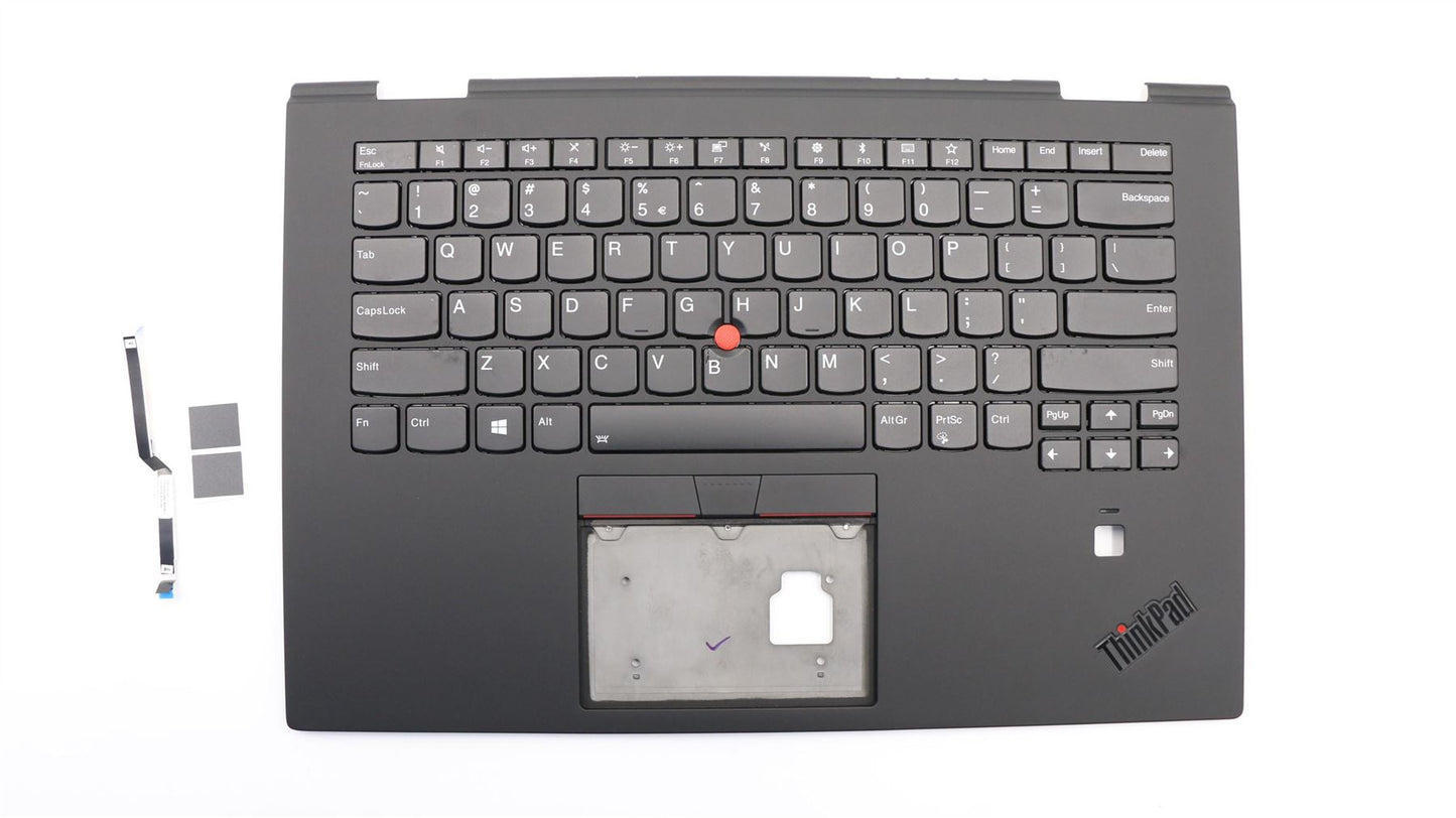 Lenovo Yoga X1 3rd Gen Keyboard Palmrest Top Cover US Europe Black 01LX790